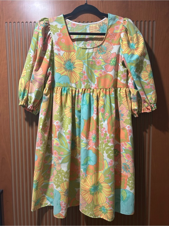 Dresses & Skirts - Redone up cycled vintage sheet dress